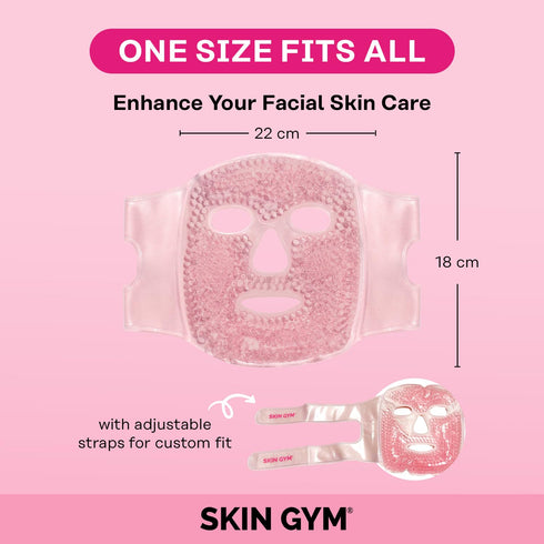 SKIN GYM Cryo Chill Ice Face Mask with Ice Beads - Ice Mask For Face with Custom Straps for Advanced Cold Therapy, Face Ice Pack for Dark Circles ...