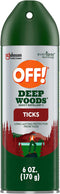 OFF! Deep Woods Insect Repellent Aerosol, Bug Spray with Long Lasting Protection from Ticks and Listed Bugs, 6 oz...
