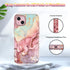Btscase for iPhone 15 Plus Case 6.7 inch (2023), Marble Pattern 3 in 1 Heavy Duty Full Body Shockproof Hard PC+Soft Silicone Drop Protective Women...