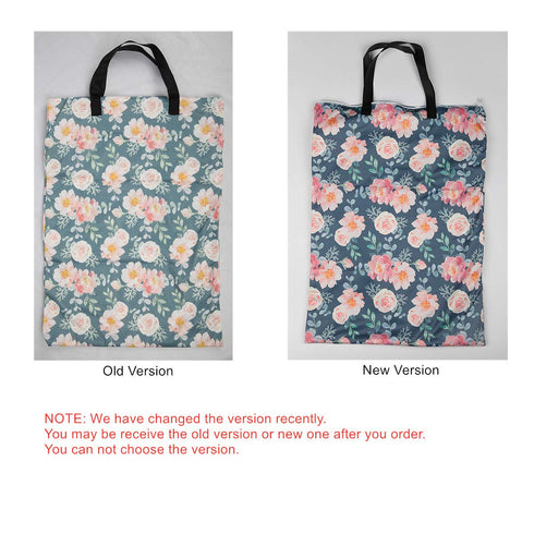 Large Hanging Wet/Dry Cloth Diaper Pail Bag for Reusable Diapers or Laundry (Rose)...