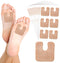 60 Pcs U Shaped Felt Callus Pads Metatarsal Pads Forefoot Foot Pads Pain Relief Foot Cushion Keep Calluses from Rubbing on Shoes Adhesive Pads for...
