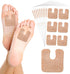 60 Pcs U Shaped Felt Callus Pads Metatarsal Pads Forefoot Foot Pads Pain Relief Foot Cushion Keep Calluses from Rubbing on Shoes Adhesive Pads for...