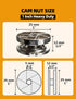Replacement Heavy Duty Cam Wheel Locks Compatible with IKEA 115349 as Bed Frame Parts for MALM, SONGESAND, BRIMNES & More (1, 25mm)...
