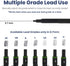Pacific Arc Chromagraph Metal Mechanical Pencil .7 mm Black Barrel Mechanical Pencil with Built In Adjustable Pencil Grade, Lead Pencil Holder for...