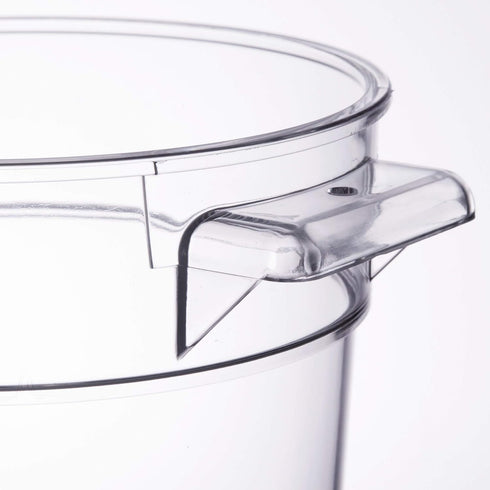Cambro RFSCW1135 Camwear Clear Round 1 Qt Storage Container with Clear Round Lid RFSCWC1135...