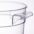 Cambro RFSCW1135 Camwear Clear Round 1 Qt Storage Container with Clear Round Lid RFSCWC1135...