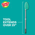 Scotch-Brite Extendable Tub & Tile Scrubber Kit, Includes 1 Handle and 3 Non-Scratch Scrubber Pads...