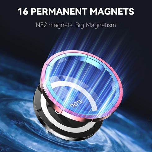 ?2-Pack?for iPhone MagSafe Car Mount?Stronger Magnets?Magnetic Phone Holder for Car Dash?All Metal ?MagSafe Accessories Fit iPhone 15, 14,13,12,Pr...