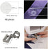 Meander Stipple Quilting Ruler Free Motion Quilting Template Rulers 3mm for Domestic Sewing Machine and Low Shank Ruler add 48pcs Non-Slip Grips...