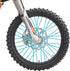 PSLER 72 PCS Sky Bule Spoke Skins Spoke Covers Trim Wrap Cover Decoration Protector Pipe Motorcycle Motocross Pit Dirt Bike...