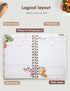 Recipe Book Waterproof Hardcover to Write in Your Recipes,Simplified Family Recipe Notebook for the Chef at Home, Recipe Journal Hold 120 Recipes?...
