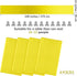ANECO 4 Pack Satin Table Runner 12 x 108Inch Long Bright Silk and Smooth Fabric Party Table Runner for Wedding Banquet Party Decoration- Yellow...