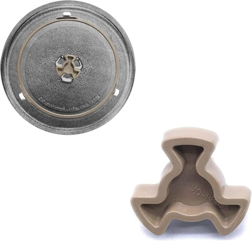 2Pcs 0.59 Inch Microwave Shaft Microwave Turntable Coupler, Small Microwave Oven Roller Guide Support Coupler Tray Shaft, Glass Tray Drive Couplin...