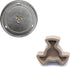 2Pcs 0.59 Inch Microwave Shaft Microwave Turntable Coupler, Small Microwave Oven Roller Guide Support Coupler Tray Shaft, Glass Tray Drive Couplin...