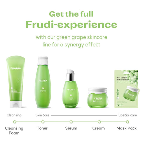 FRUDIA WELCOS Grape Pore Control Cream Mini | Vegan Facial Moisturizer w/GG Extract, Tannin Pore Complex & Anti Sebum P | Pore Minimizing Moisturi...