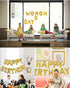 16 Inch Gold Letter Balloons Mylar Foil Alphabet Letter A-Z Balloons Set for Wedding Birthday Party Decoration Banner(26pcs Pack,) (Gold)...