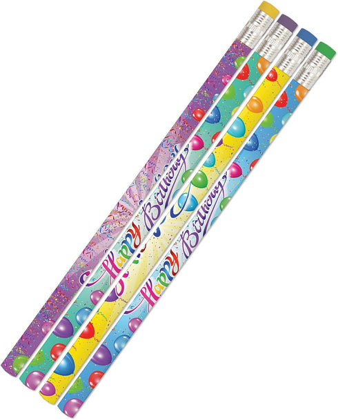 Musgrave Pencil Company Happy Birthday Rainbow Pencil, Pack of 12...