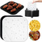 Air Fryer Parchment Paper Liners Compatible with Chefman, Cosori, Dash, Nuwave®, Philips and more | Bleached Square Perforated Air Fryer Liners fo...
