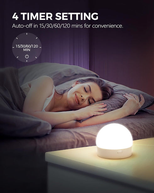 Rechargeable Light Bulbs with Remote Control, Battery Operated Light Bulbs with Timer, 3 Color Temperature, Dimmable Wireless Puck LED Bulb for Wa...