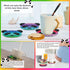 MVVMTOP 6 Pcs Diamond Painting Coasters with Dimensional Holder, DIY Special Shapes Diamond Art Kits Non-Slip Coaster for Beginners, Adults Art Cr...