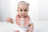 GZMM Baby Bib For Girls,Reversible Waterproof Handmade Natural Cotton Baby Drool Bib 0-12 months 3 Pack...
