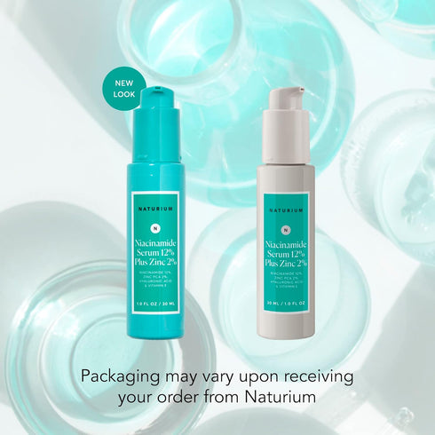 Naturium Niacinamide Face Serum 12% Plus Zinc 2%, Skin Complexion Treatment & Pore Minimizer, with Hyaluronic Acid & Vitamin E, 1 oz...