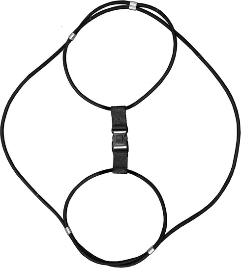 Encased Trash Can Lock for Animals/Raccoons, Nylon Bungee Cord Heavy Duty Large Outdoor Garbage Lid Lock (Trash Can NOT Included)...