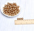 300pcs 10mm Gold Wood Beads Round Ball Wooden Loose Beads for Necklace Bracelet Home Decor (3mm Hole)...
