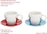 BRISA VW Collection - Volkswagen Espresso Cups Coffee-Tea-Cappuccino Set in T1 Bus Campervan Design (Bus Front/100ml/3.4 fl oz) (Set of 2 (red, bl...
