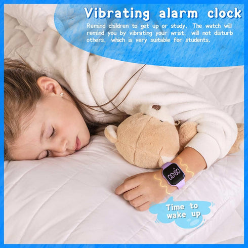 Kids Led Fitness Tracker Watch, Non-Bluetooth Digital Pedometer Wristwatch, Waterproof, 12/24 H, Stopwatch, Calendar, for Children Girls Boys Teen...