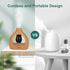 Waterless Essentil Oil Diffuser Set - Cordless Diffuser 3 Timer Settings Battery Operated for Bedroom Yoga Studio Bathroom Pet Room...