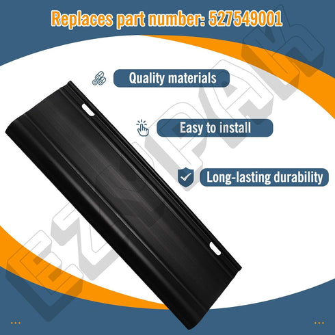 534779001 Rear Skirt Guard Flap for Ryobi 20" Cordless Lawnmower, Black, Fits Models Ry40107, Ry40108, Ry40109, Ry401011, Ry401012, Ry40Lm03, Ry40...