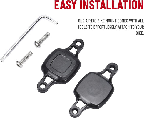 PRO BIKE TOOL Bike AirTag GPS Mount - Concealed Bicycle Tracker Holder - Easy-Install, Durable & Weatherproof - Fits Standard Water Bottle Cages w...
