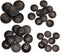 PENTA ANGEL Round Resin Buttons 40Pcs Assorted Size Flatback Sewing Buttons 4 Holes Craft Buttons Snaps with Stripe Flower for Scrapbooking Sewing...