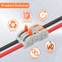 35PCS Lever Wire Nuts Connectors, 1Way Inline Conductors Compact Universal Wire Connectors, Electrical Splicing Connectors Quick Wiring Connect 24...