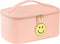 Preppy Patch Makeup Bag Leather Cosmetic Bag Large Makeup Pouch, Portable Waterproof Travel Toiletry Organizer,Cute Preppy Makeup Bag for Women Gi...