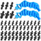 Hestya 2 Pcs 2-in-one Drip Irrigation Tubing Hole Punch and Fitting Insertion Tool and 50 Pcs 1/4" Drip Irrigation Fittings Kit 25 Barbed Connecto...