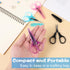 4Pcs Tiny Scissors, Stainless Steel Small Classroom Scissors With Protective Cover Crafting Scissors Suitable for Office Home and School...