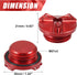 Motoforti Engine Oil Filler Cap Oil Filler Plug Cover Red for Yamaha YZF-R6S YZF-R6 YZF-R3 YZF-R125 YZF-R1 FZ750 FZ600...