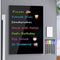 MaxGear Black Acrylic Dry Erase Board with Magnetic Strips,12"x 8" Small Magnetic Whiteboard for Fridge with 5 Markers and 1 Eraser, Refrigerator ...