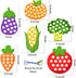 6 Pcs Lacing Toy Toddlers, Vegetable Wooden Threading Toys, Educational and Learning Montessori Activity Baby and Kids, Fine Motor Skill Toys, Pum...