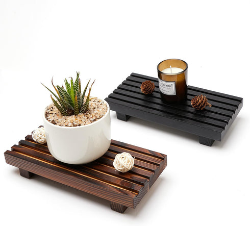 Small Kitchen Sink Soap Tray for Counter Dish Soap Dispenser Wooden Risers Stand for Bathroom Decor Farmhouse Wood Pedestal Kitchen Accessories Co...