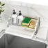 Sink Caddy, Sponge Holder for Kitchen Sink, Kitchen Bathroom Sink Organizer, 304 Stainless Steel Kitchen Countertop Organizer Soap Tray with Remov...