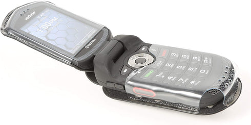 BELTRON Leather Fitted Case for Kyocera DuraXV LTE E4610 (Verizon), DuraXE E4710 (AT&T) - Features: Rotating Belt Clip, Screen & Keypad Protection...