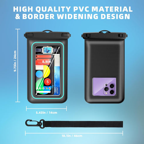 Waterproof Phone Pouch,IPX8 Universal Waterproof Case Underwater Dry Bag Compatible to iPhone 15 13 12 Pro Max SE2 11 Pro XR X 8 7 6s Plus Galaxy ...
