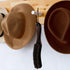 Patelai 2 Pcs Felt Brushes Felt Hat Cleaner Cowboy Hat Brush Cleaning Kit Hat Brush and Cleaning Sponge Set Horse Hair Wood Hat Brush Hat Clean Sp...