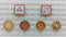 Set of 6 Custom Stickers Food Restaurant City Building Bricks Pizza Pie Toys Custom MOC Town Box Tiles 2x2x2 & Round 2x2 Great Gift idea for Kids ...