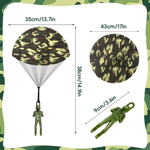 Parachute Toys Tangle Free Parachute Toy with Small Figures Outdoor Flying Toys Air Parachute for Boys Kids Birthday Party Favors...