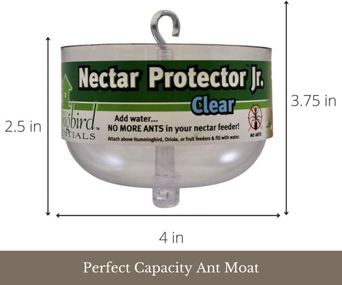 Songbird Essentials Nectar Protector Junior, Bird Feeder Protection, Clear...