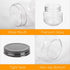 QAPPDA Mason Jars, Glass Jars With Lids 8 oz,Canning Jars For Pickles And Kitchen Storage,Wide Mouth Spice Jars With Black Lids For Honey,Caviar,H...